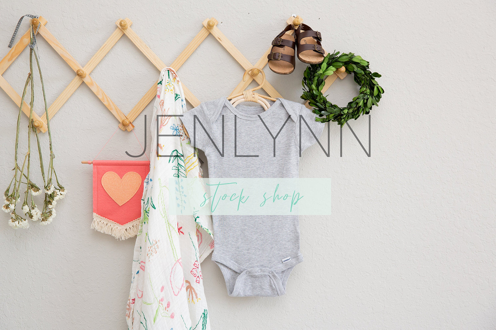 Gerber Grey Onesie Mockup #11 JPG