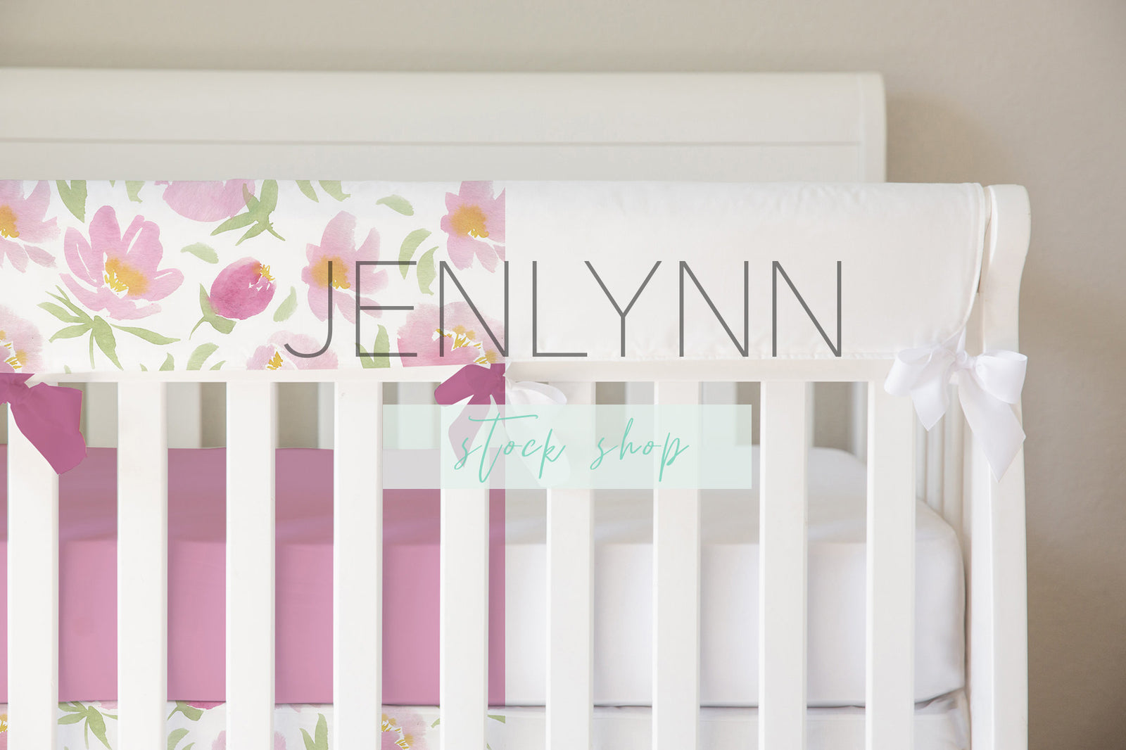 Teething Crib Rail Cover Mockup, Crib Sheet Mockup, Crib Skirt Mockup, Nursery Mockup, Nursery Bedding Mockup, Crib Bedding Mockup