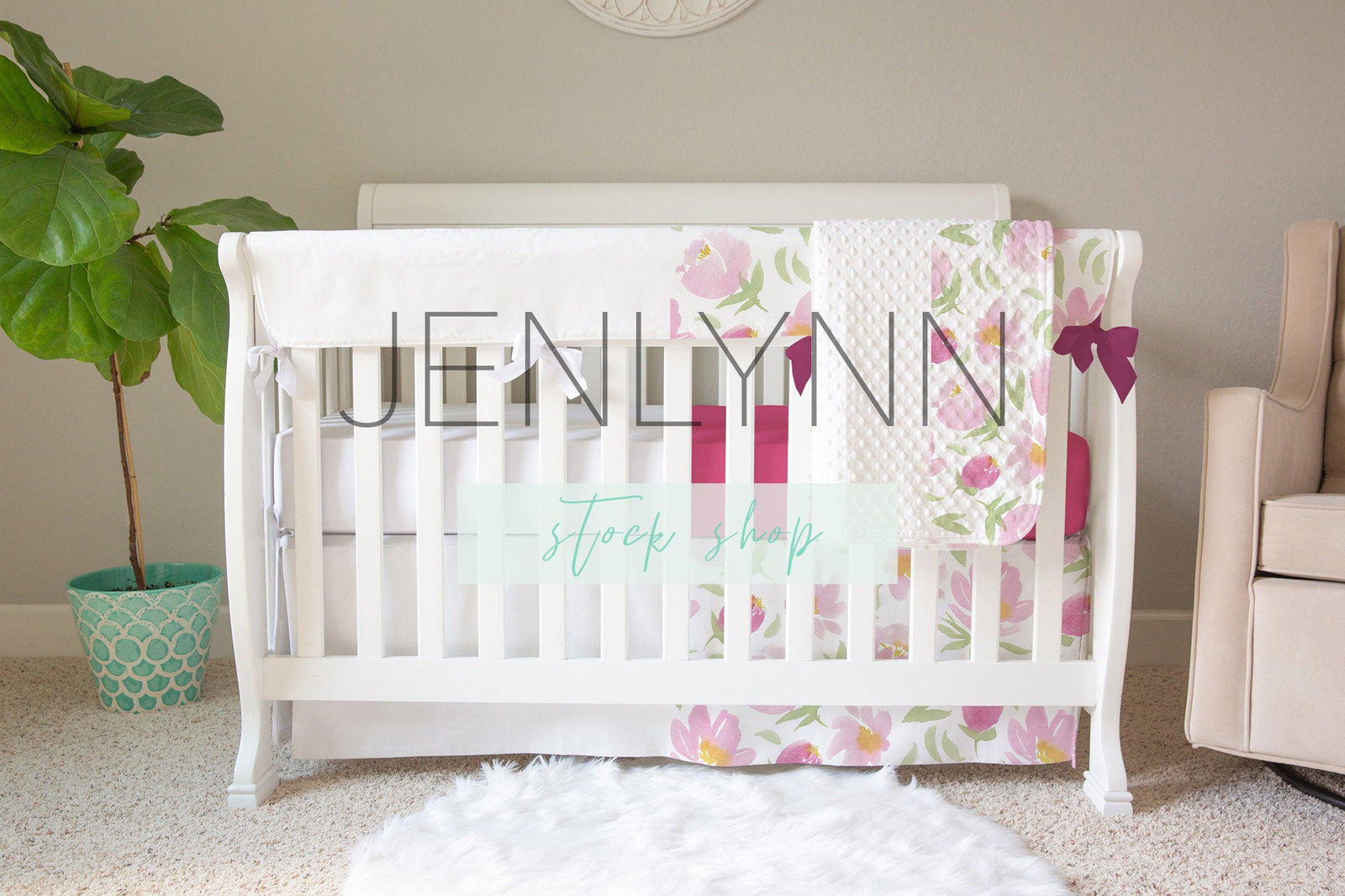 Teething Crib Rail Cover Mockup, Dimple Dot Blanket Mockup, Crib Sheet Mockup, Crib Skirt Mockup, Nursery Mockup, Nursery Bedding Mockup