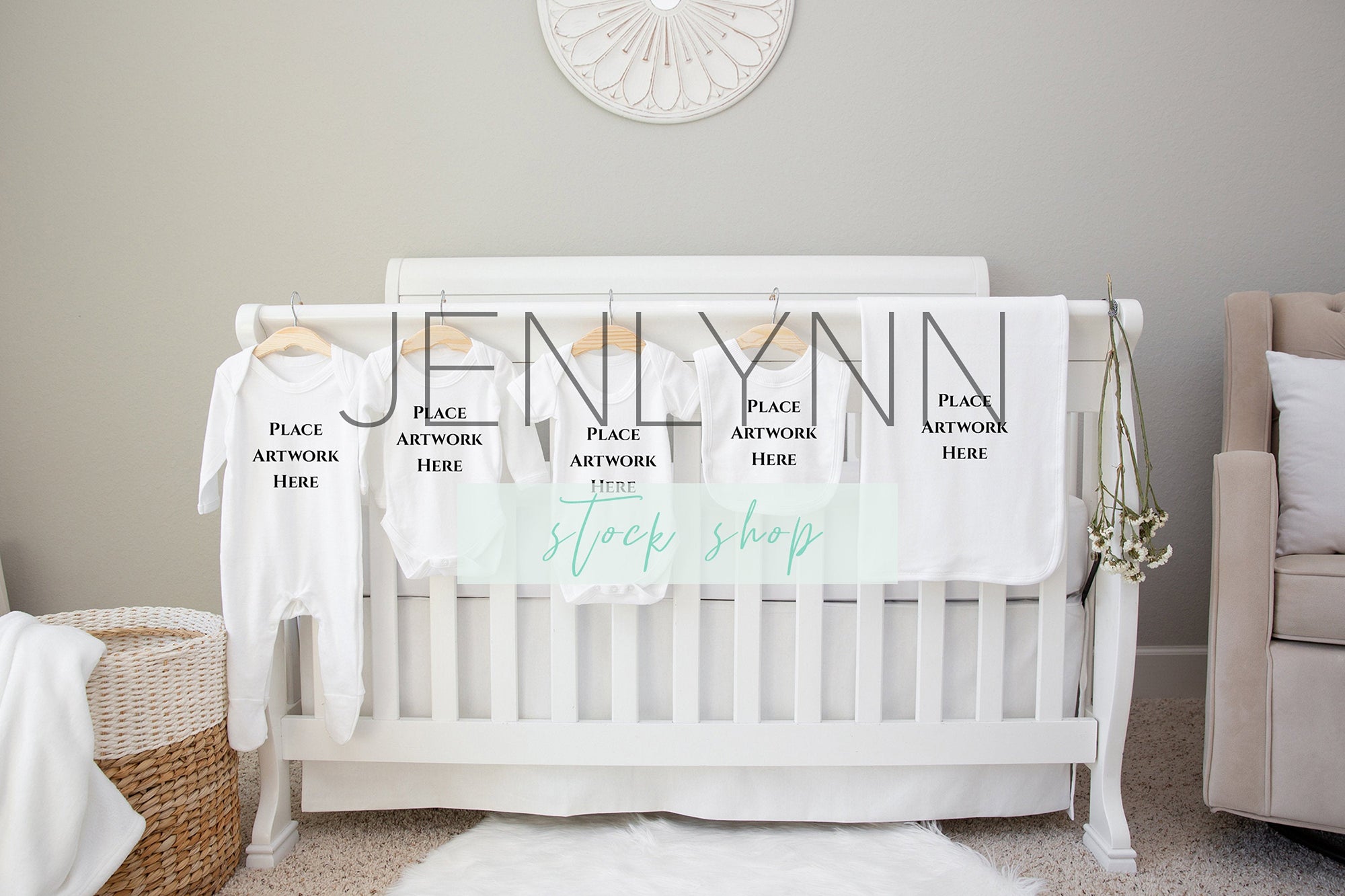 Baby Sleepsuit Mockup Set #4 JPG