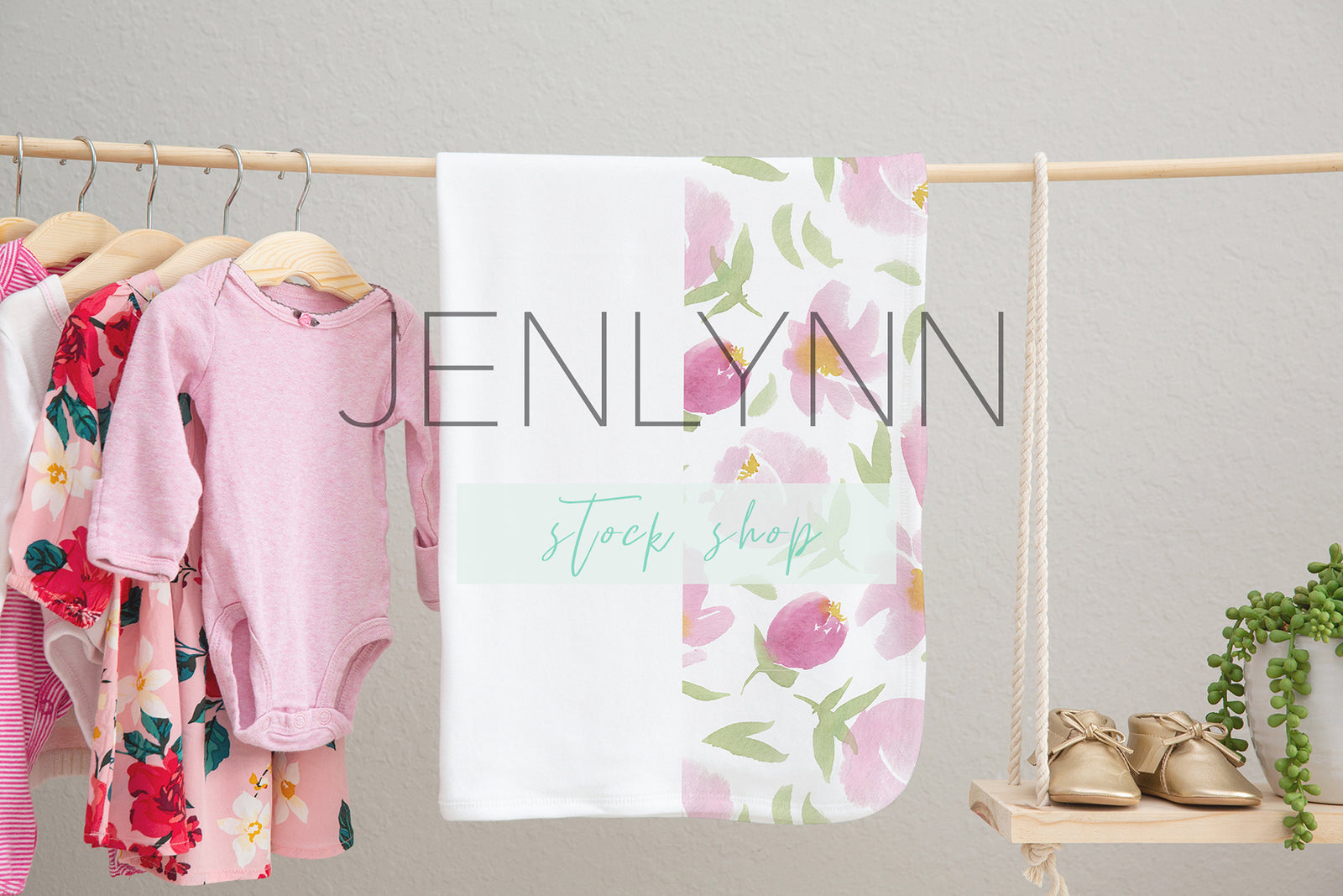 Hanging Baby Blanket Mockup #2
