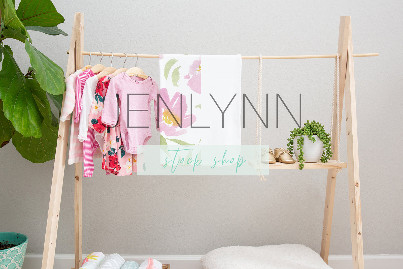 Hanging Baby Blanket Mockup #3