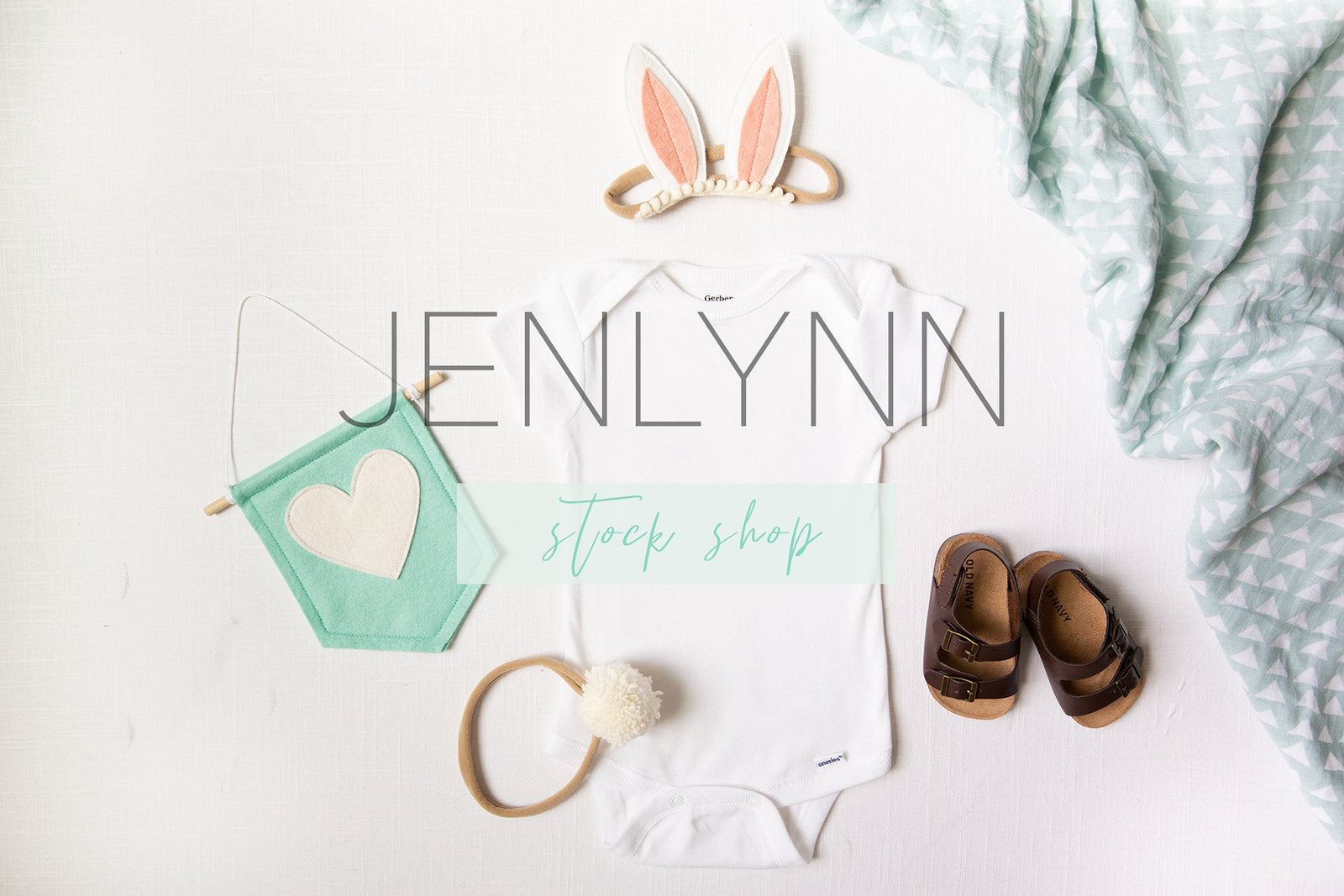 Grey Onesie Mockup flatlay #10 JPG