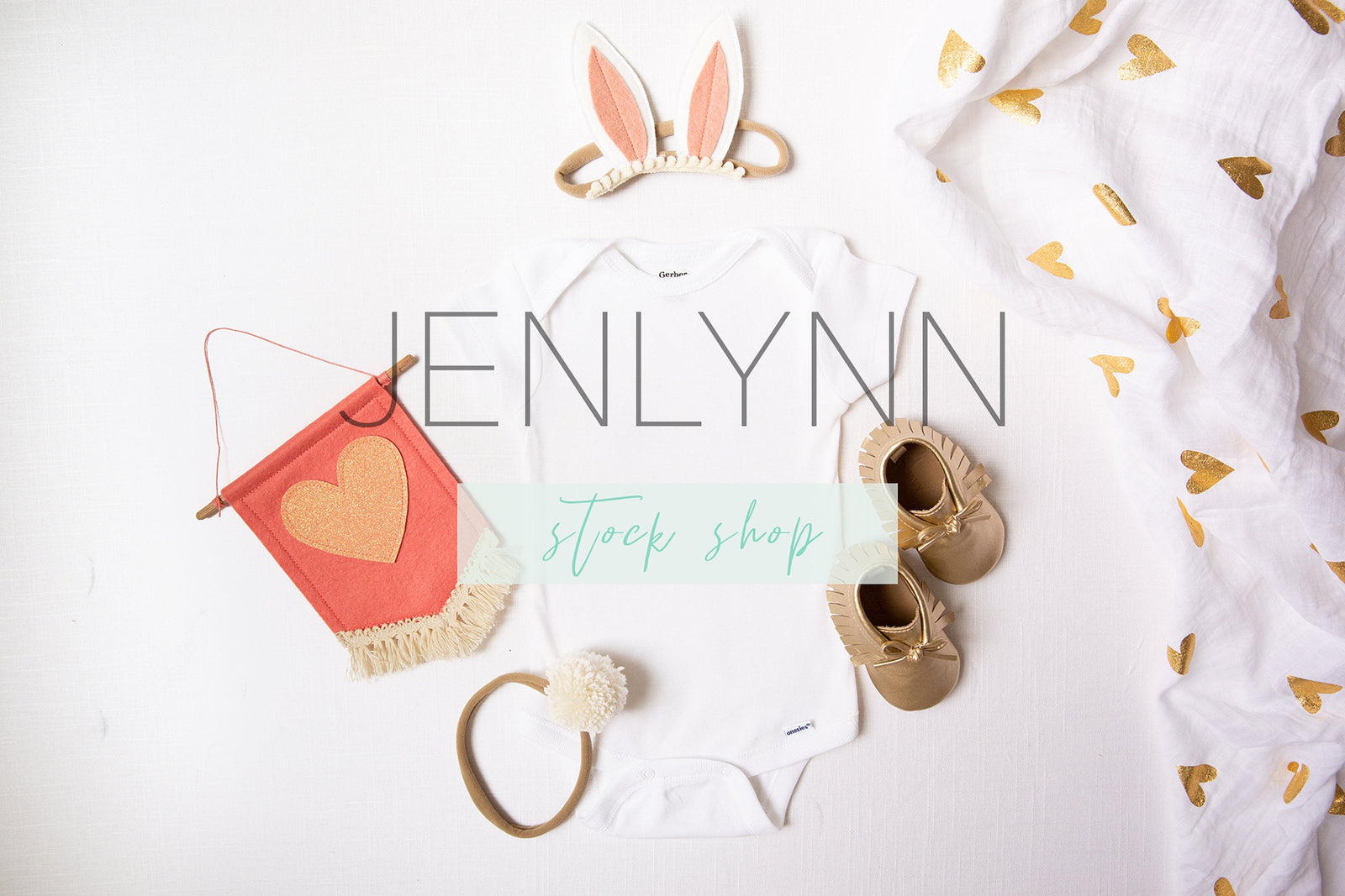 Grey Onesie Mockup flatlay #11 JPG