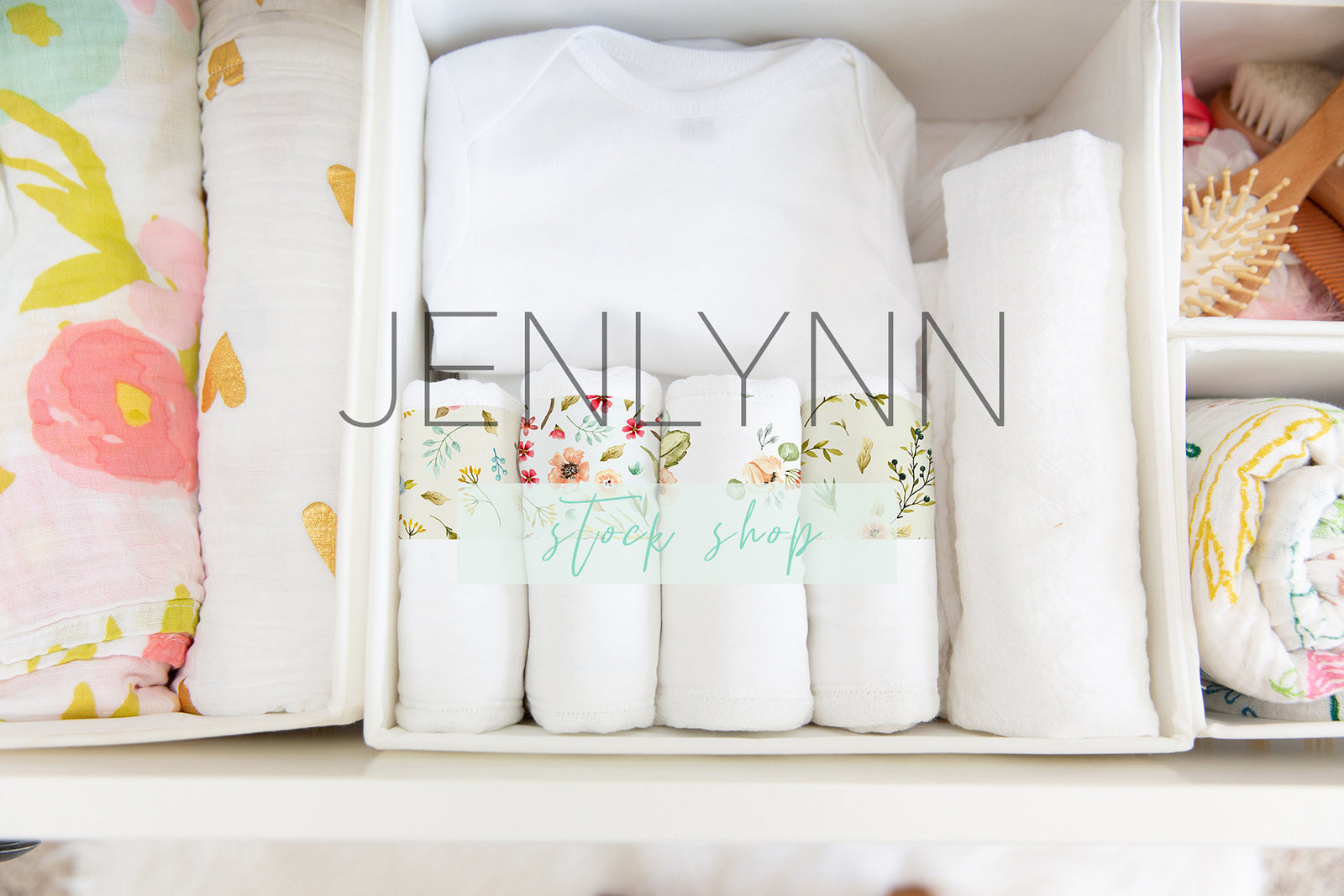 Burp Cloth Set Mockup #11