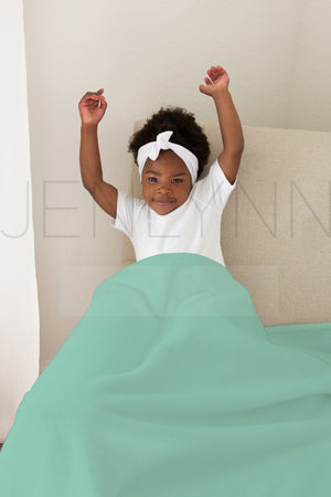Custom Toddler Minky Blanket Mockup #RM02 PSD