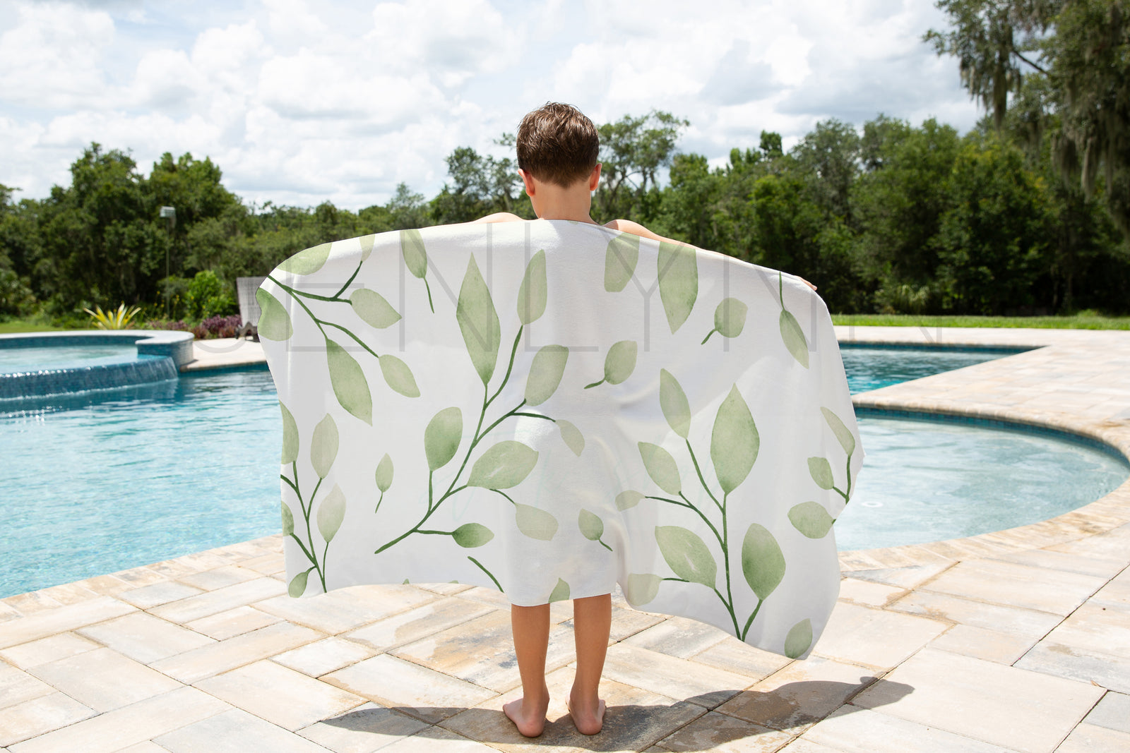 Custom Beach Towel for Boy Mockup