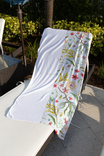 Custom Beach Towel Mockup #VH03